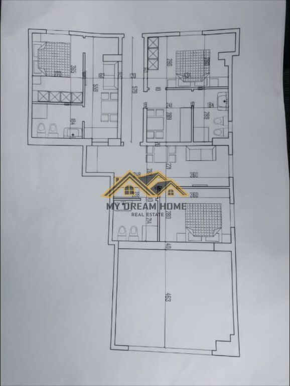 Business premises for sale + 3 apartments 1+1, first line with the main road in Plazh Hekurudha !
