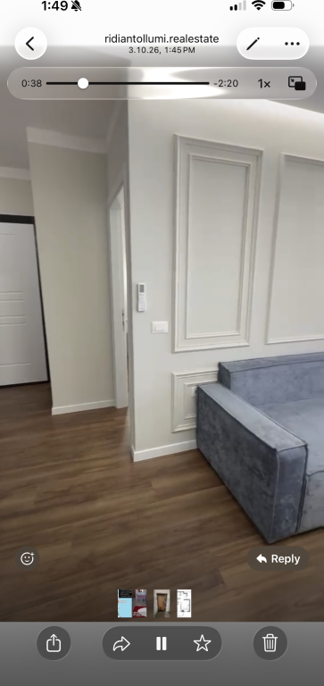 Apartment 1+1 for sale at Komuna e Parisit