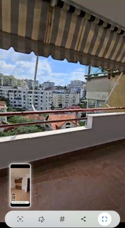 Jepet me qera 1+1ne fresk pjeserisht mobiluar 30000 lek ashensor kati 5