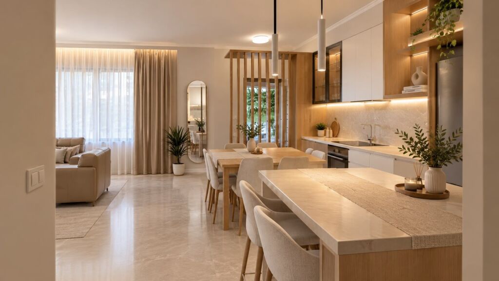 Tek Liqeni artificial, jepet me qera apartament 2+1+2.