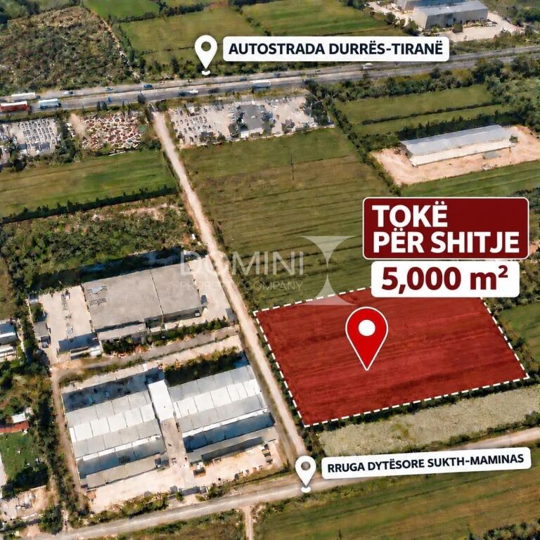 Toke per shitje, Maminas, Prane Autostrades Tirane-Durres !