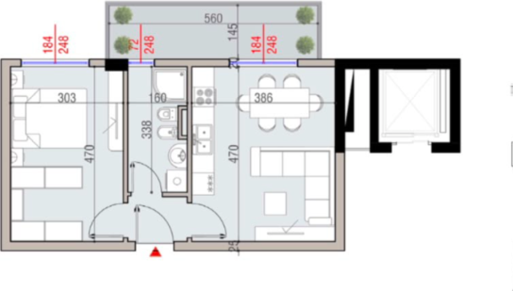 SHITET APARTAMENT 1+1 | TIRANA CIELO – TEG
