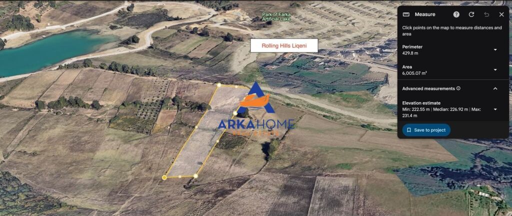 SHITET TOKË 6.000 M² "FARKË" 2100000 EURO