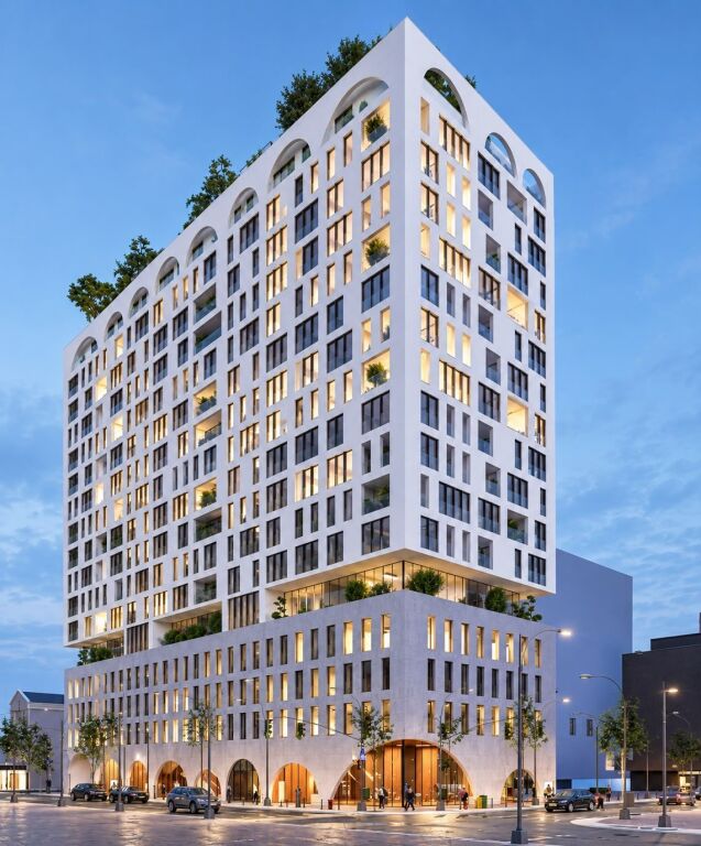 Apartament ne shitje 1+1 White Tower Komuna Parisit
