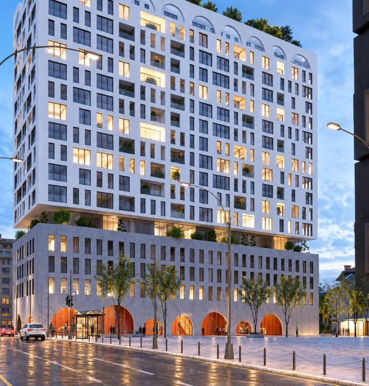 Apartament ne shitje 1+1 White Tower Komuna Parisit