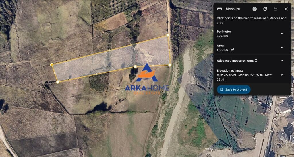 SHITET TOKË 6.000 M² "FARKË" 2100000 EURO