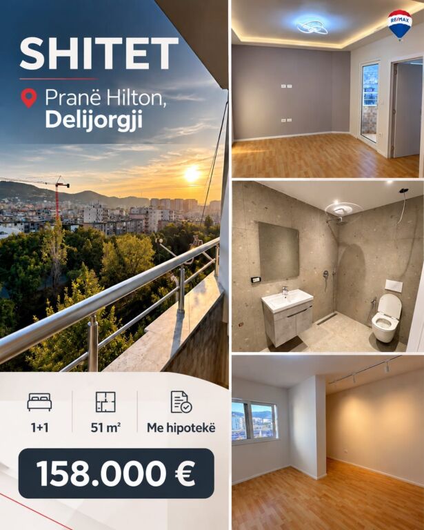 Shitet Apartament 1+1, Me hipoteke, Prane Delijorgji,