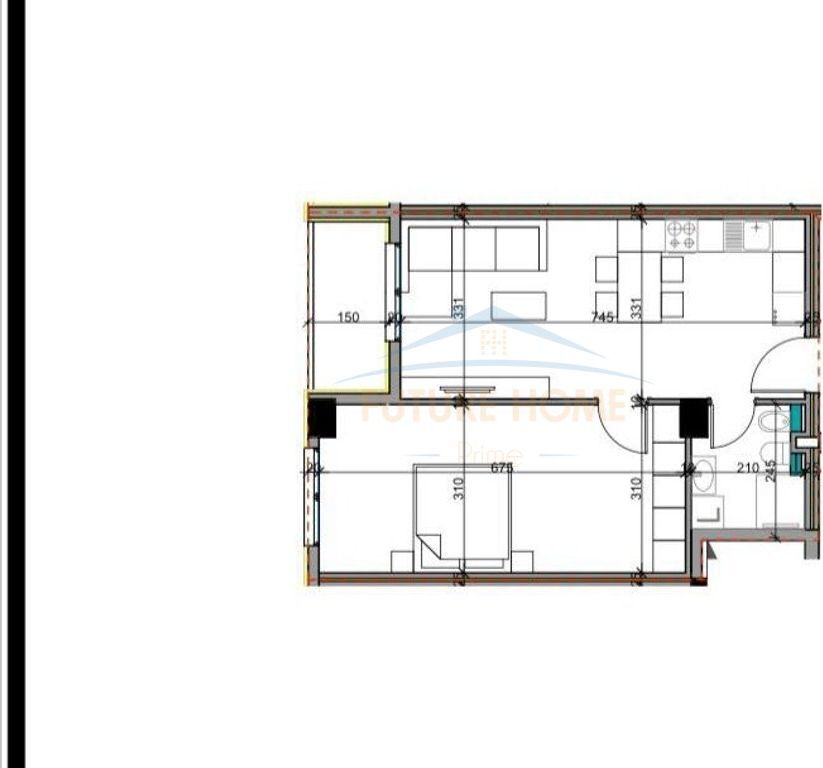 Shitet, Apartament 1+1, ''Aluna'' Residence, Paskuqan, Tiranë.