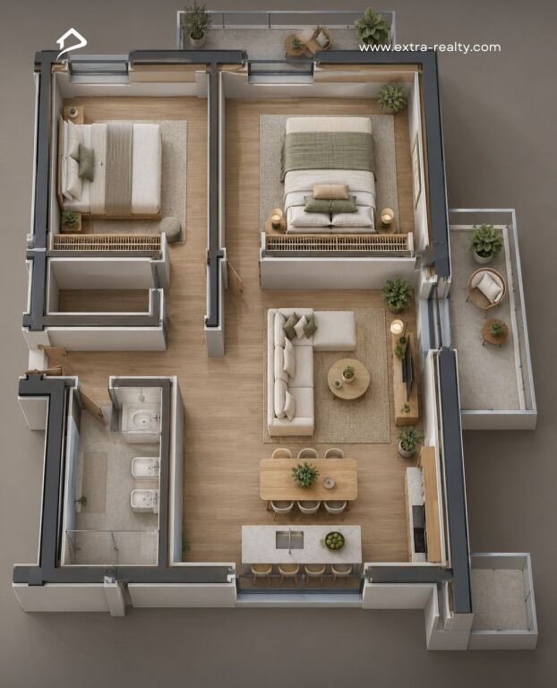 SHITET APARTAMENT 2+1+2  SAUK , RESIDENCA PORTA TIRANA E RE