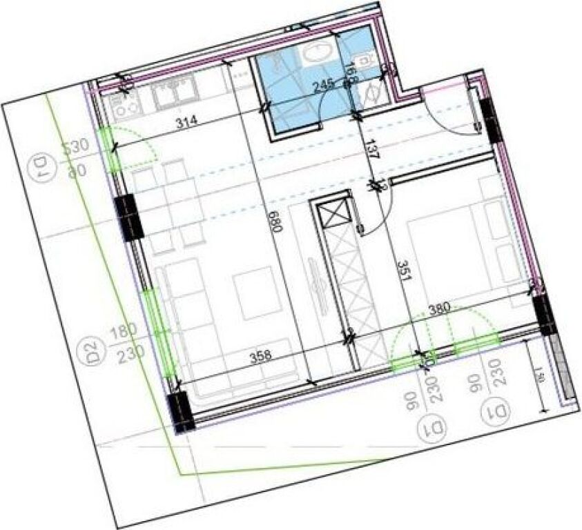 TEK KODRA E DIELLIT SHESIM APARTAMENT 1+1