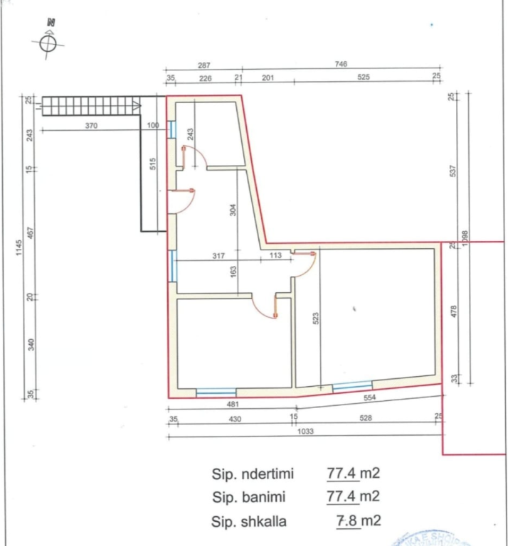 153 m² Tokë – Pazari i Ri / Shkolla e Kuqe, Tirana