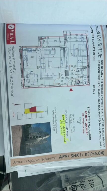 Apartment 1+1 for sale