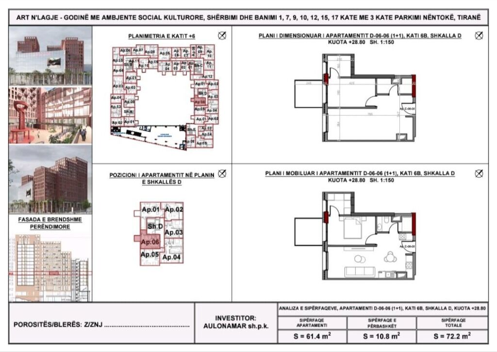 Apartment 1+1 for sale