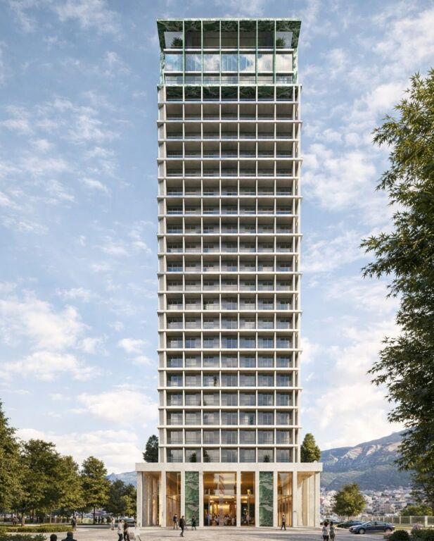 # 🏠 FOR SALE: 1+1 📍 Eterna Residence – Ali Dem (Bajram Curri Boulevard) - €145,000 - 21st Floor (Panoramic View 🌅) - AREA 77m² 🔥 €400/m² Below the Developer’s Price 🔥