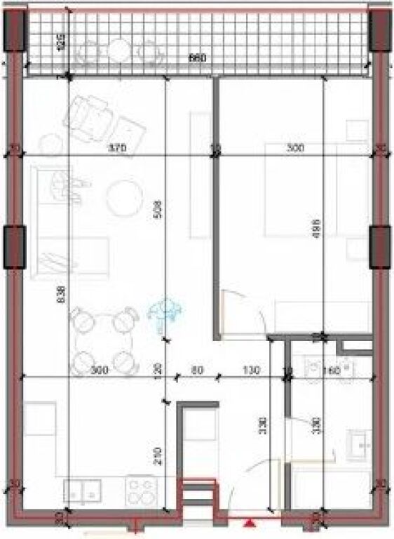 Apartment For Sale 1+1 In Shkoze (ID B110628) Tirane