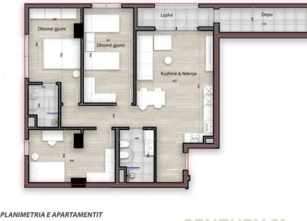 OKAZION SPLENDOR RESIDENCE SHESIM APARTAMENT 3+1+2+DEPO