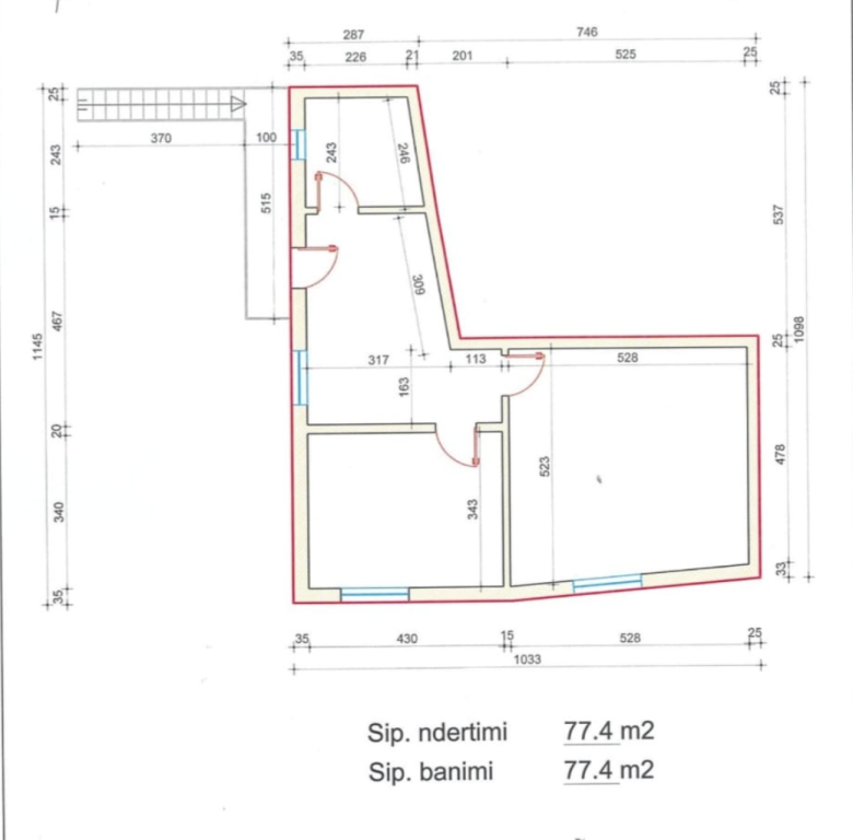 153 m² Tokë – Pazari i Ri / Shkolla e Kuqe, Tirana