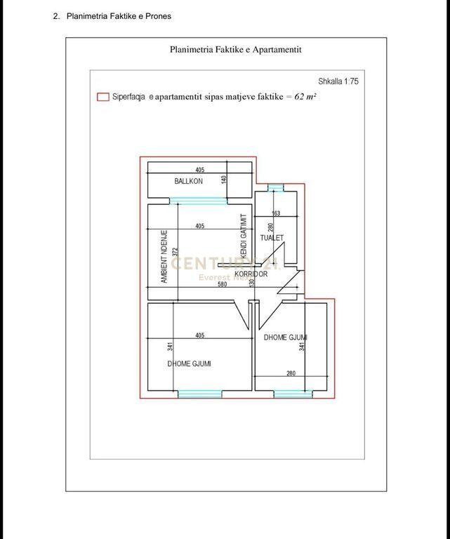 Shitet apartament 2+1 - Plazhi I Golemit