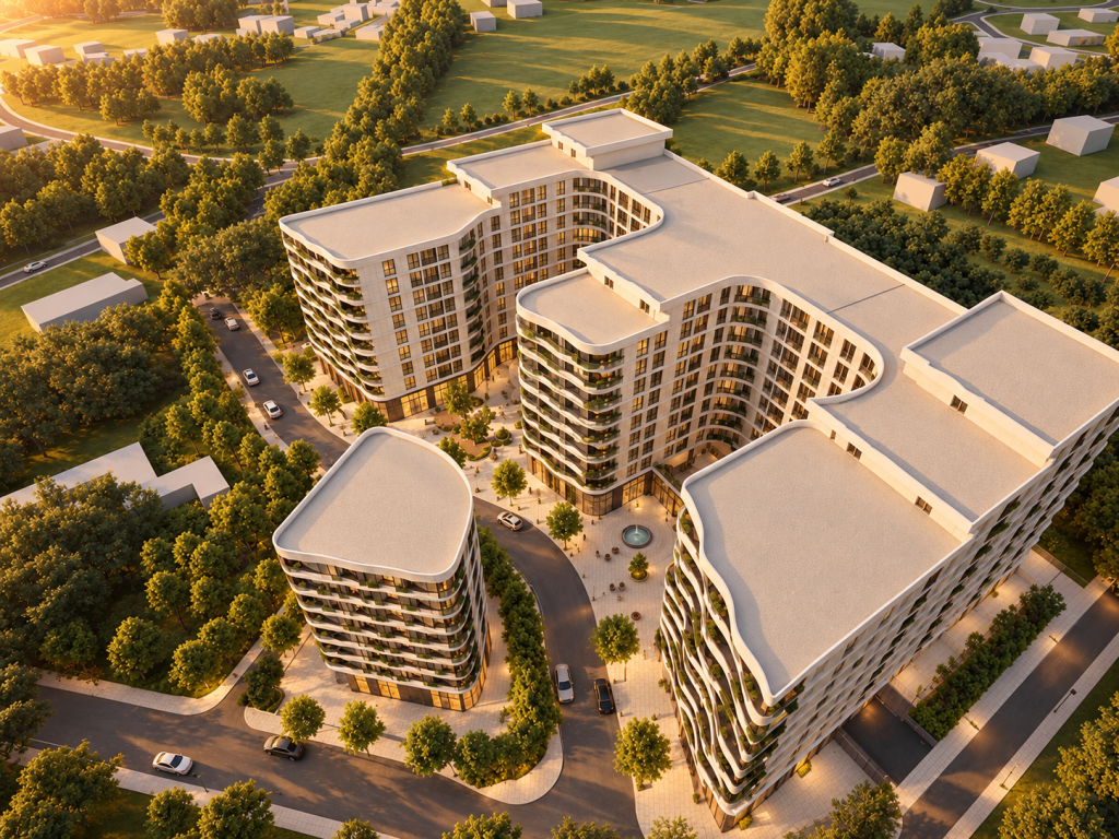 SHITET APARTAMENT 2+1+2 , PASKUQAN - ALUNA RESIDENCE