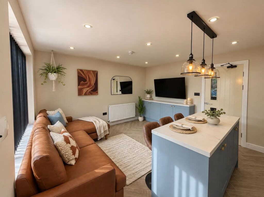 Bulevardi i Ri/Stacioni i Trenit, jepet me qera apartament modern 1+1.