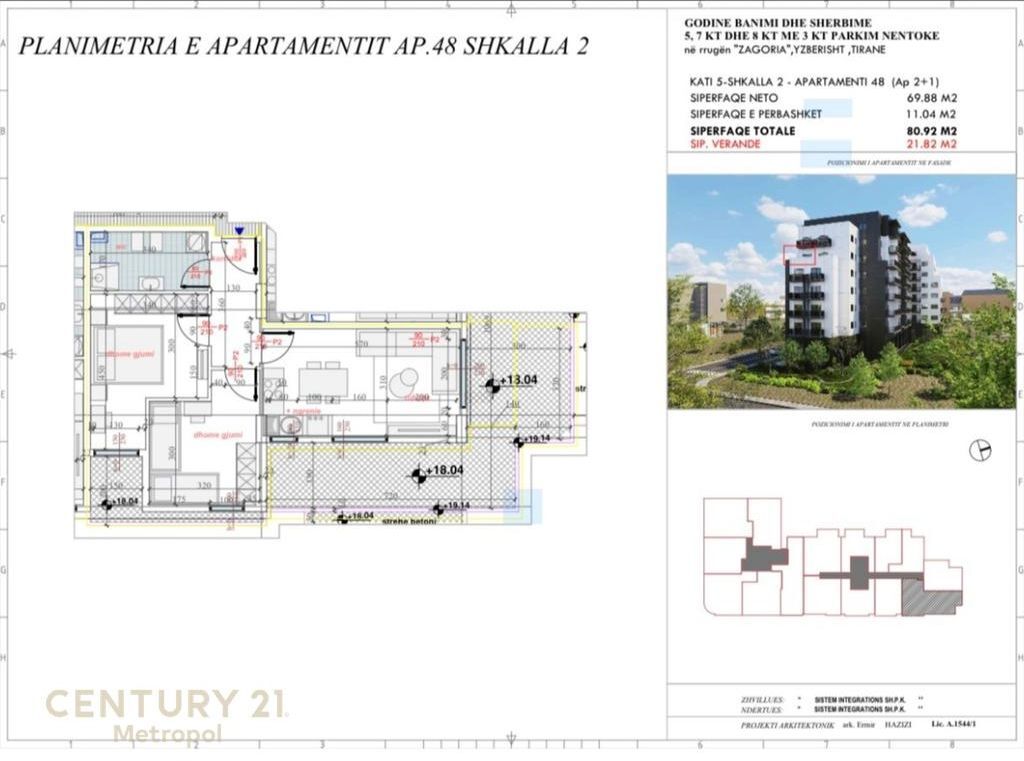 APARTAMENT 2+1 PER SHITJE NE YZBERISHT TE POHENIX RESIDENC