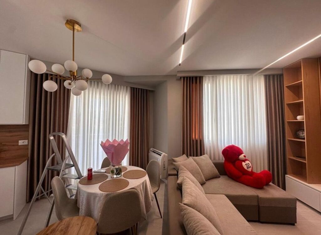 River Residence Complex, apartment 1+1 for rent, furnished 60,000Leke