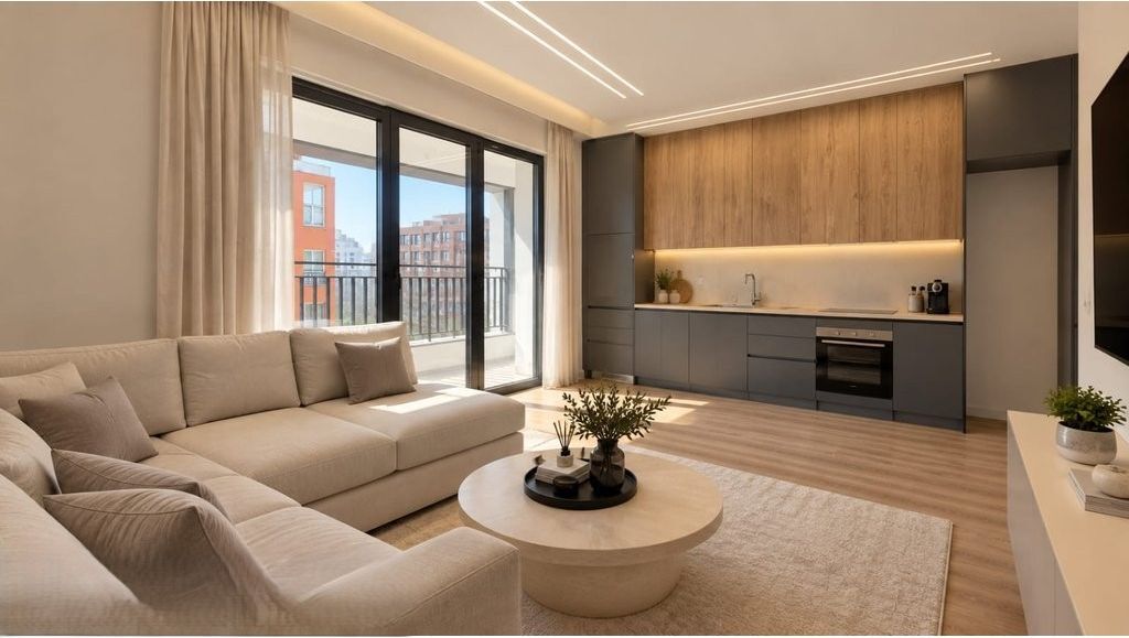 Apartment 1+1 For Rent on New Boulevard, Tirana - 55,000 leke