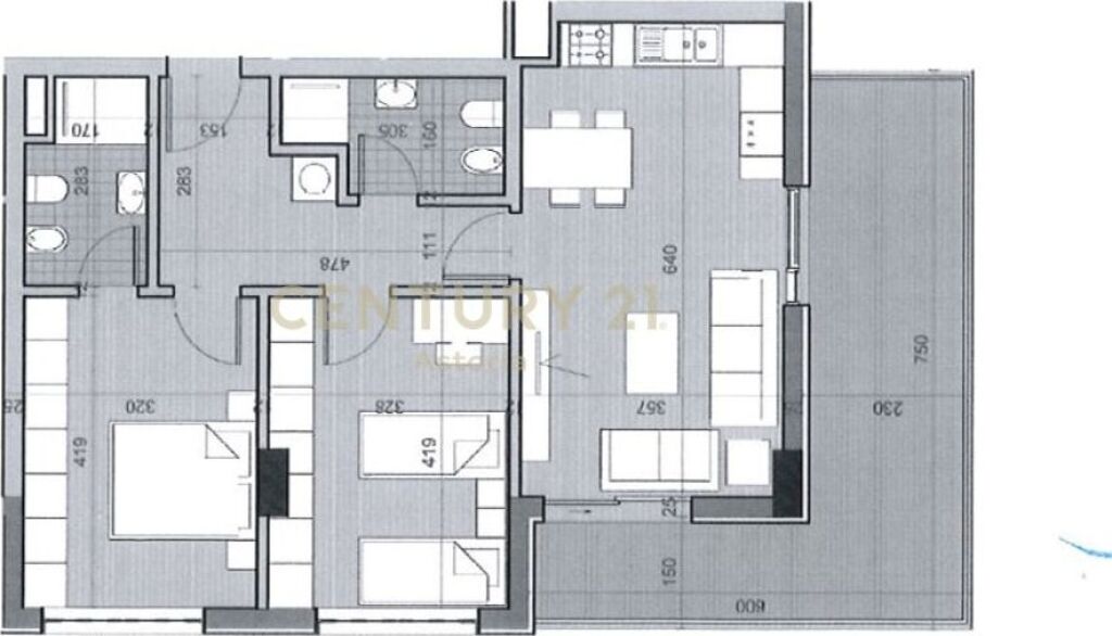 APARTAMENT 2+1+2 PER SHITJE , UNIVERS CITY ( PERBALLE PARKUT )