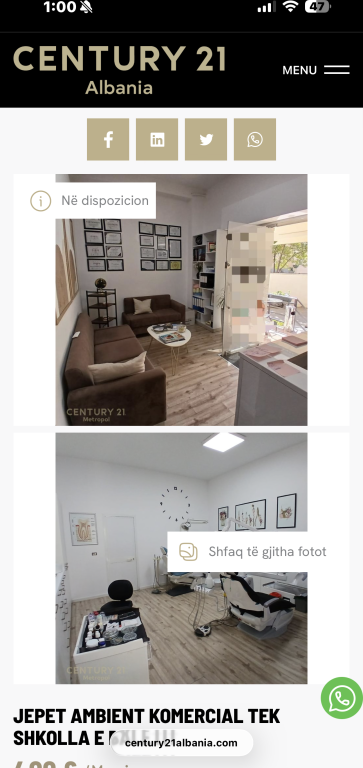 JEPET AMBIENT KOMERCIAL TEK SHKOLLA E BALETIT