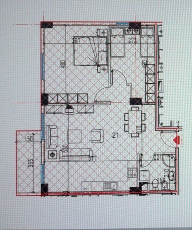 Apartament 2+1 Ne Shitje Ne Shkoze  ID 5751