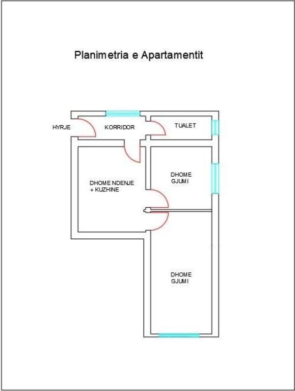 Apartament 2+1 ne Shitje Porcelan Tirane