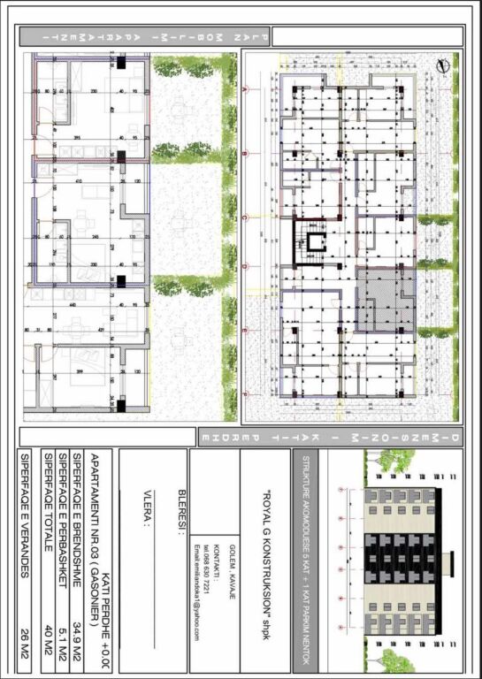 FOR SALE 2 STUDIO APARTMENTS+VERANDA, NEAR LIBURNA RESIDENCE MALI I ROBIT, DURRES!