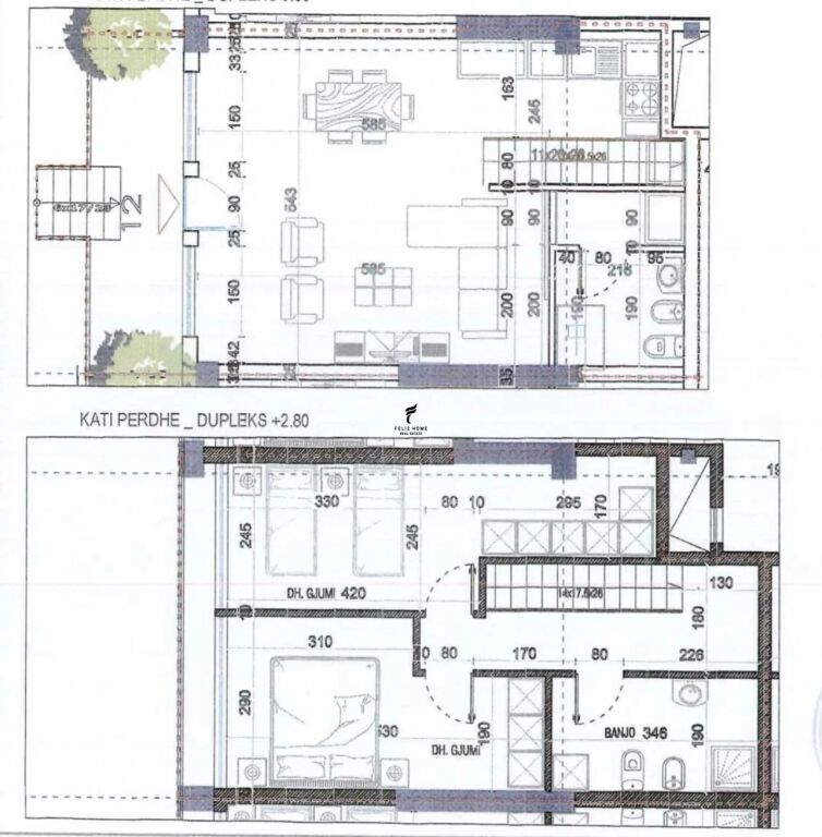 IN VENDITA APPARTAMENTO DUPLEX 2+1+2 GOLEM 18.000.000 LEKE FH-97049