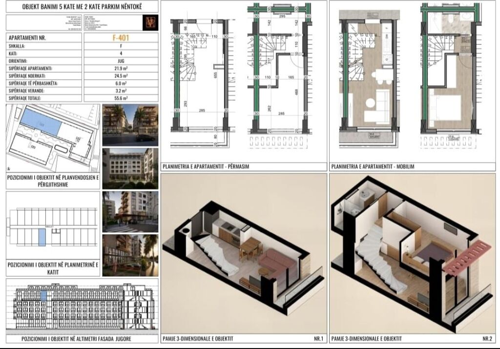 EXCLUSIVE!!! Dubleks Modern në Vision 3 Residence, Mali i Robit – Mundësi Pagesash me Këste !