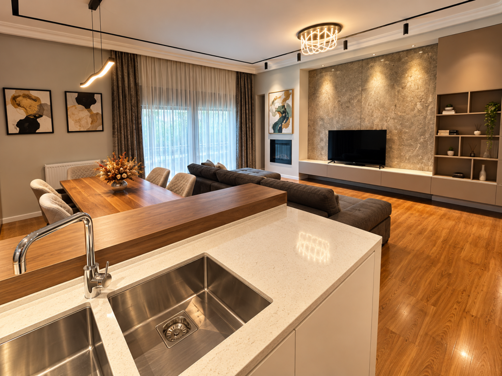 Affitto, Appartamento 2+1+ Veranda + Posto Auto, Lago Secco, Tirana