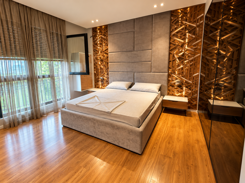 Affitto, Appartamento 2+1+ Veranda + Posto Auto, Lago Secco, Tirana