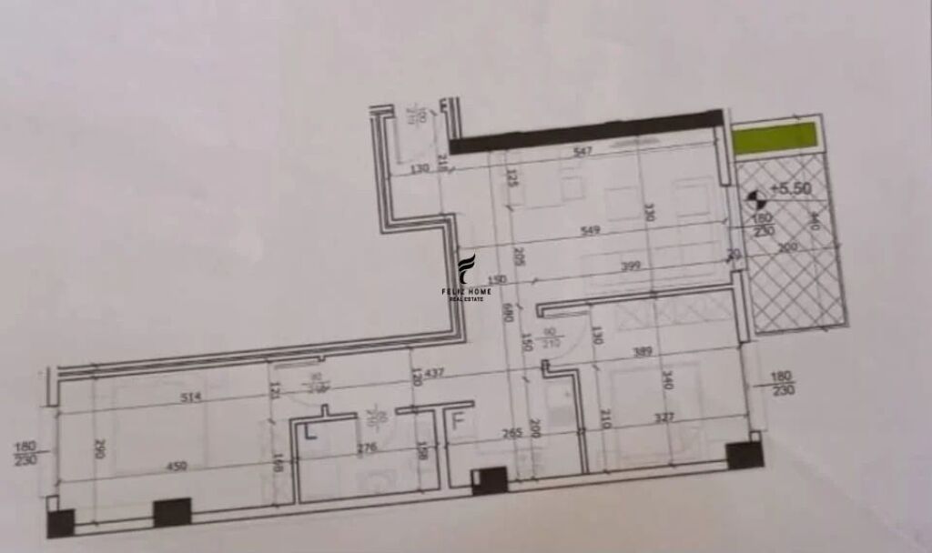 SHITET APARTAMENT 2+1 MYSLYM SHYRI 330.000 EURO FH-97174