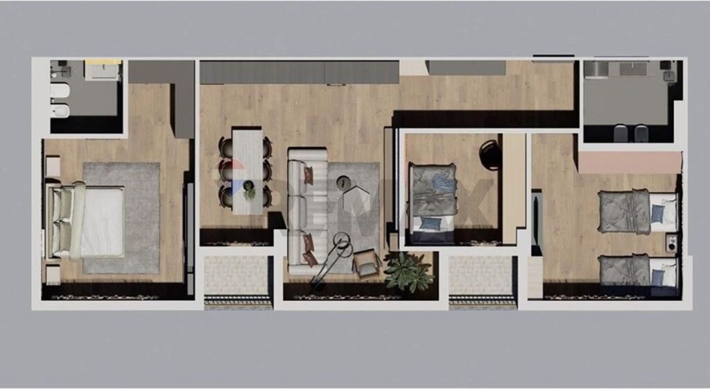 Apartament 3+1 tek Park House Mjull Bathore!