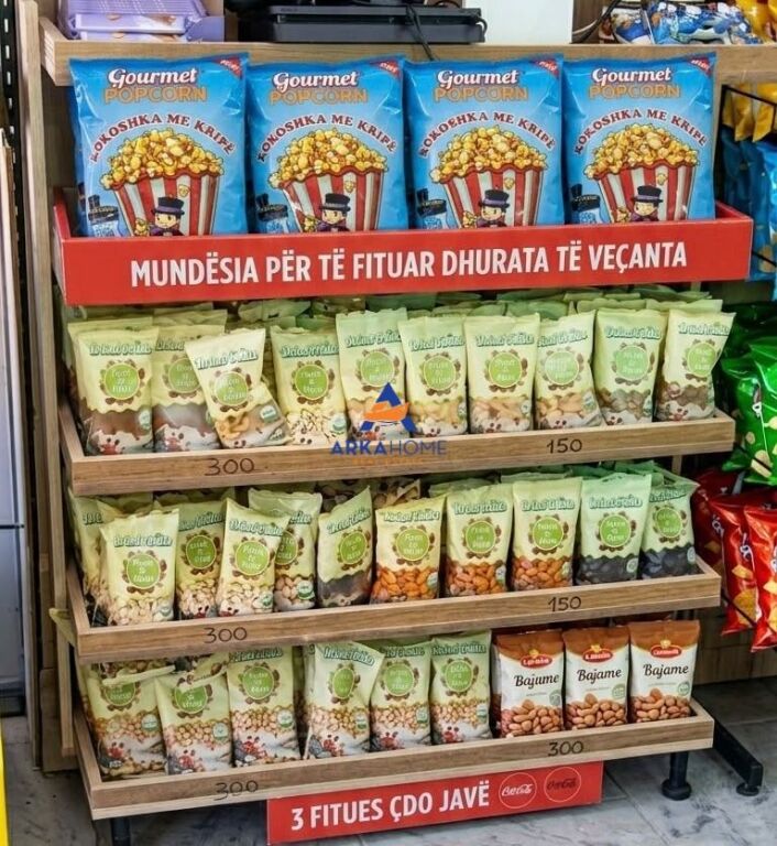 SHITET BIZNES PRODHIMI DHE PAKETIMI TË POPCORN-IT DHE FRUTAVE TË THATA "URA BESHIRIT" 8500000 LEKE