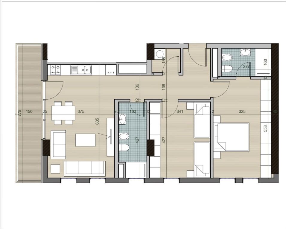 Shitet Apartament 2+1 tek Univers City!