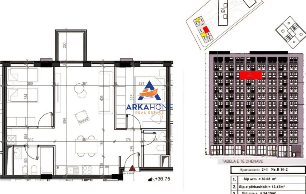 !!! OKAZION !!! SHITET APARTMENT 2+1+BALLKON "DARA RESIDENCE , XHAMLLIK" 15.000.000 LEKE
