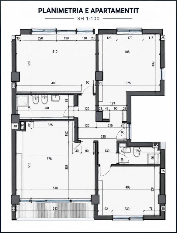 Apartment 3+1+2 for sale in Laprake, at Dritan Hoxha Street, Laprake, former Customs, Zogu i Zi.