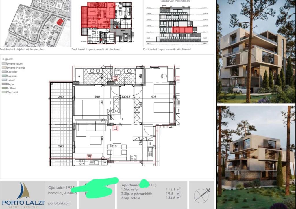 Shitet: 2+1📍Gjiri Lalzit - Porto Lalzi | Yacht Lifestyle (135 m2) €336,500