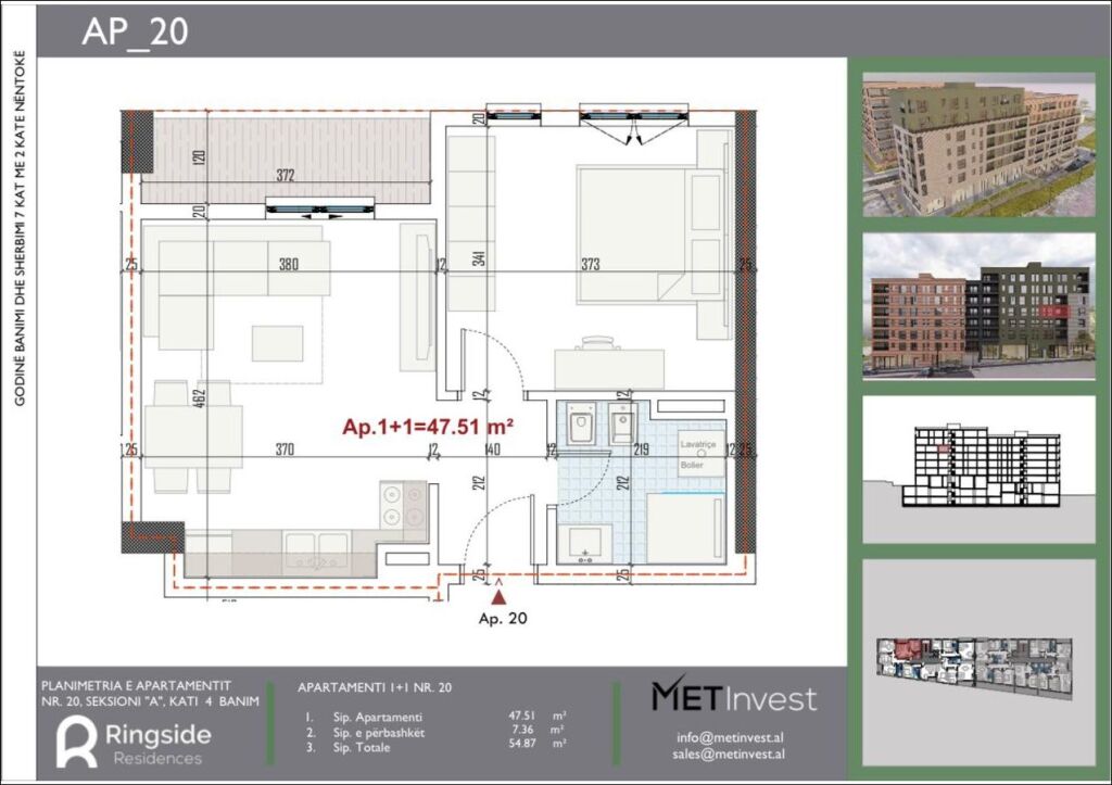 Apartment 1+1 for sale Paskuqan !
