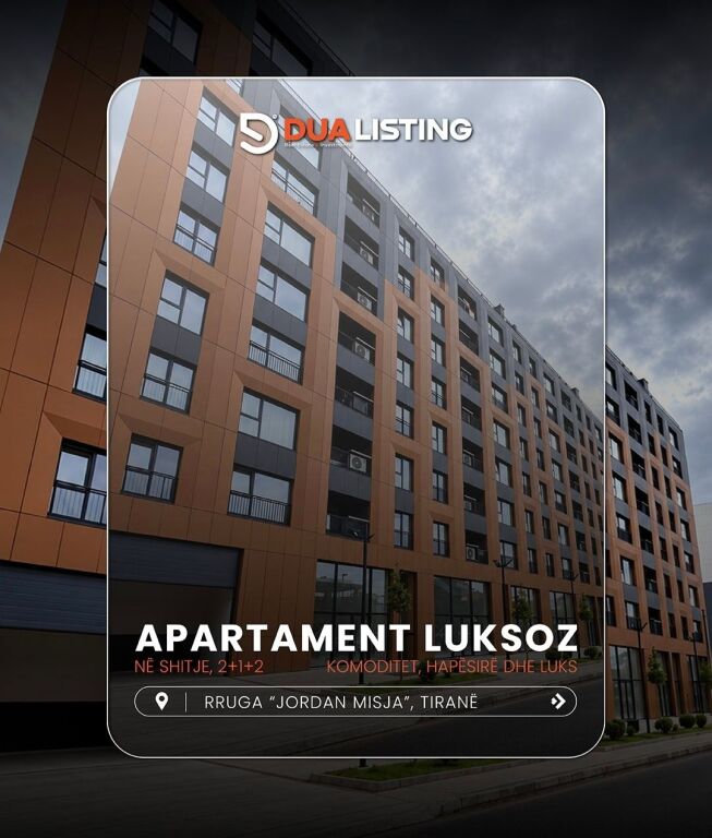 SHITET APARTAMENT 2+1+2 TE RRUGA JORDAN MISJA