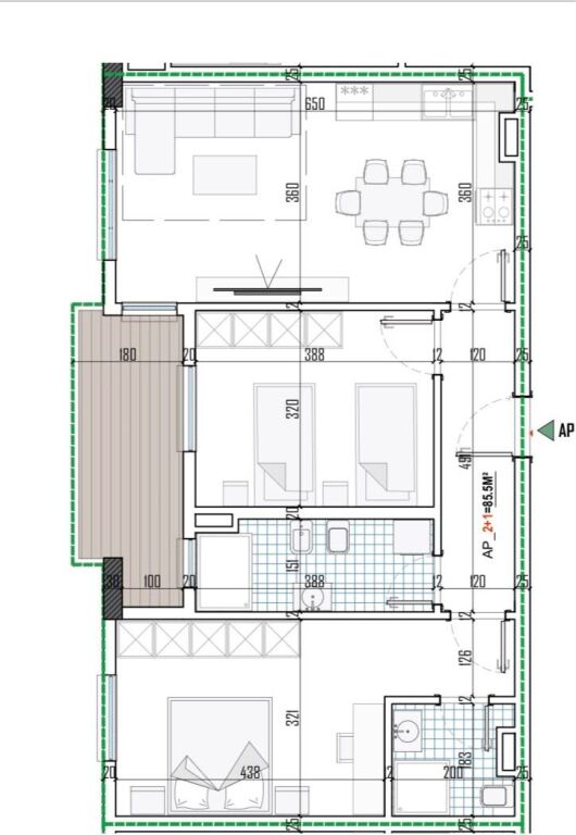 Apartment 2+1+2 For Sale In Paskuqan ID 5756