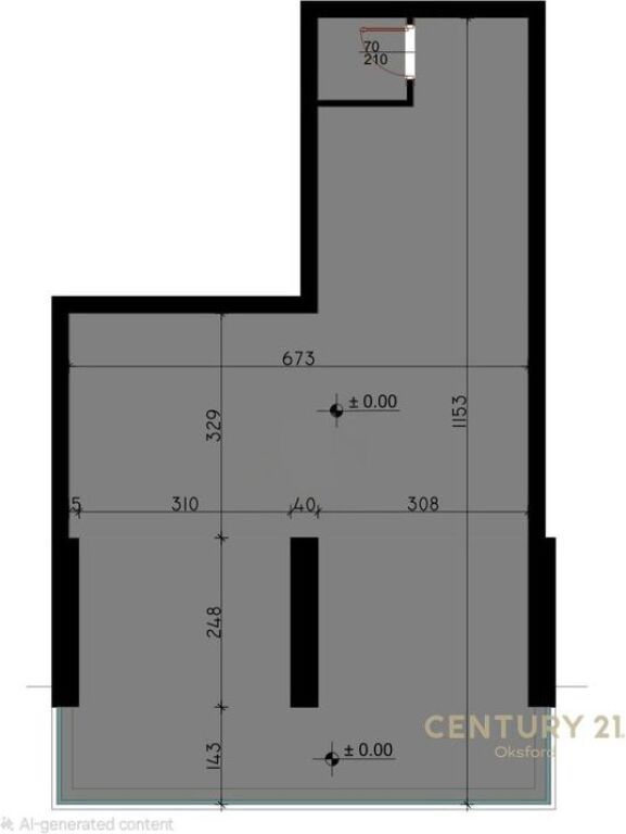 SHOP FOR RENT WITH GLASS FACADE IN ASTIR