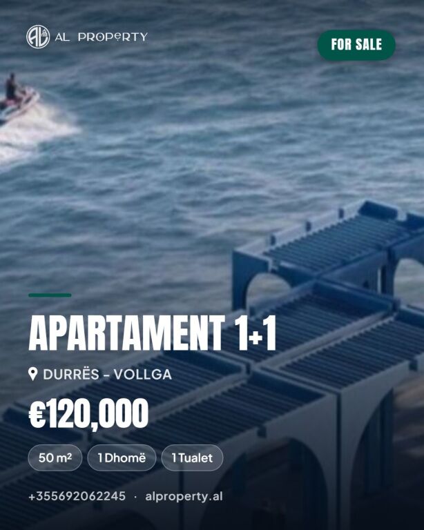 Shitet Apartament 1+1 ne Vollga Pamje Deti
