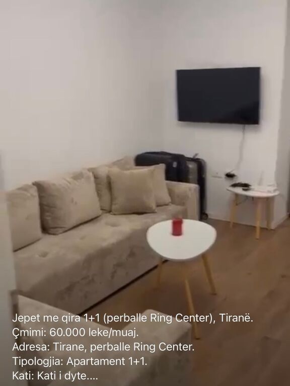 Apartament me qera 1+1 te zogu i zi