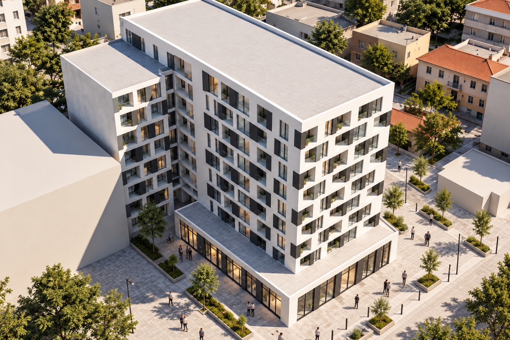 Shesim Apartament 2+1+2 - Bathore, Pedonalja e Bathores